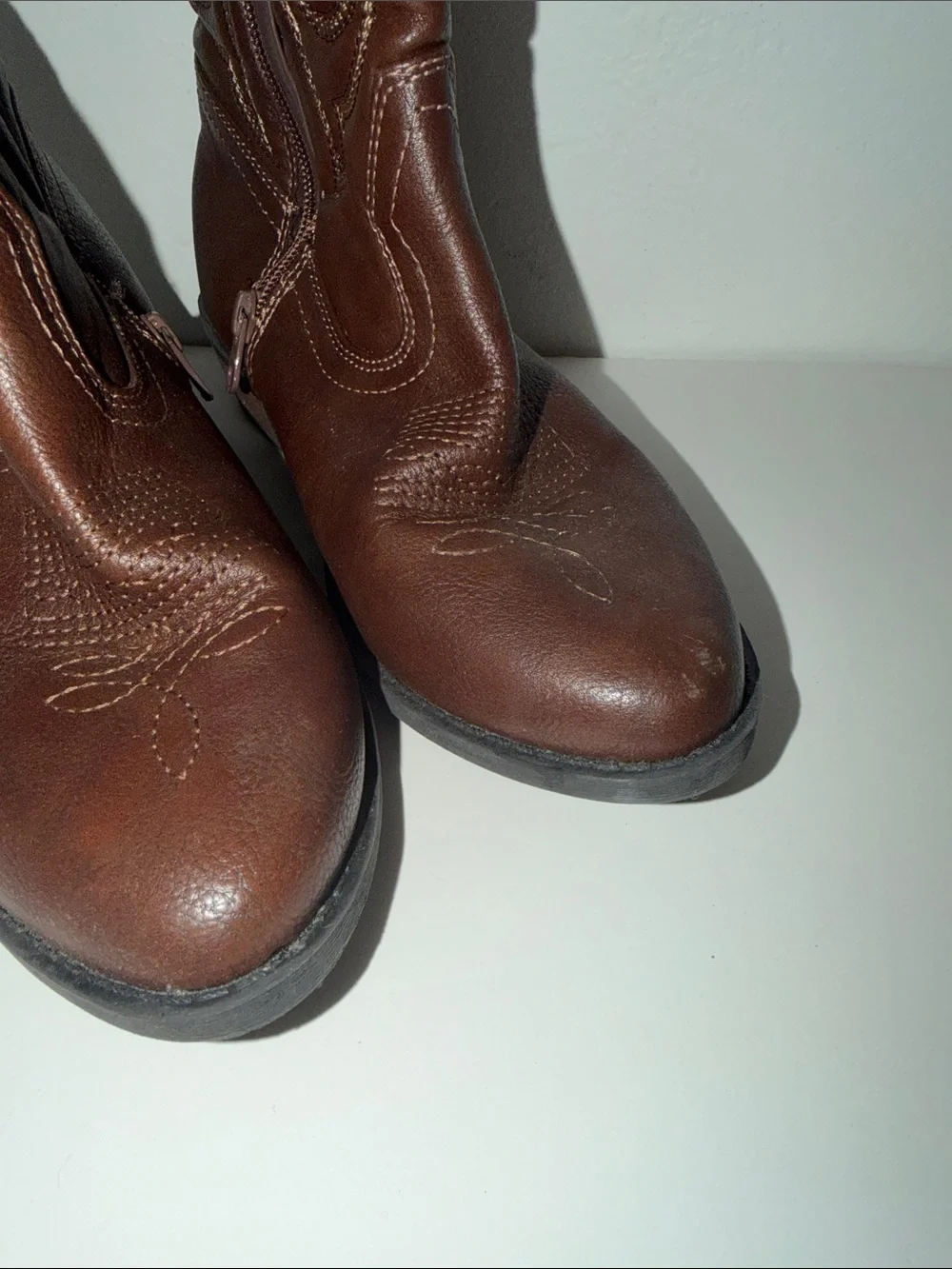 Cat & Jack Brown Western Cowboy Boots for Kids